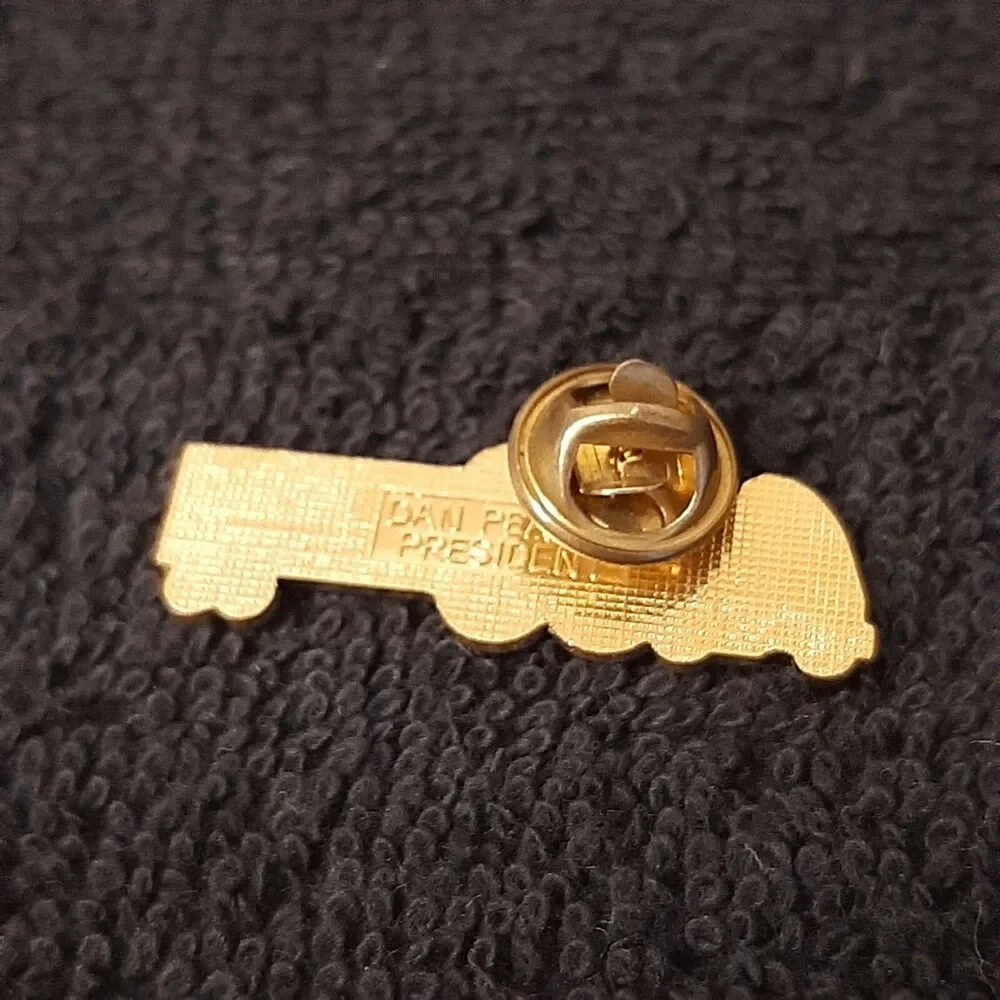 Vtg 1989 Masonic Shriners Enamel Pin Tehran Novkeps Dan Pearce President Truck